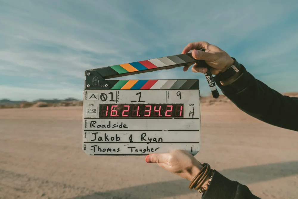 clapper board for Roadside